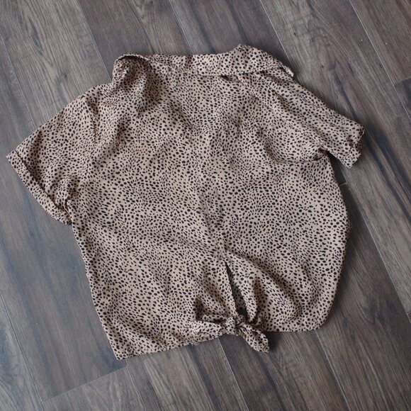 Leopard Print Ladies Blouse By Mod Ref - Picture 2 of 4